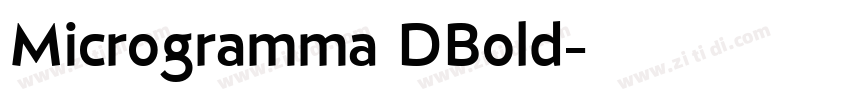 Microgramma DBold字体转换